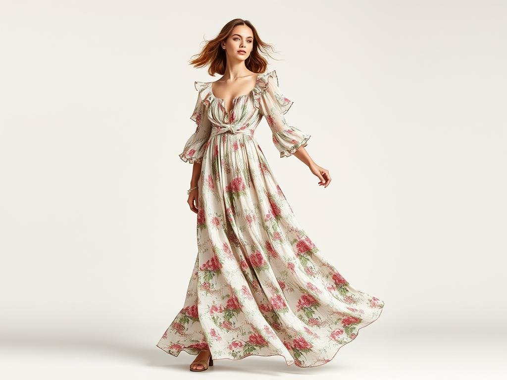 Robe longue à volants Ophelia de Zimmermann, une des robes d'été de luxe les plus tendance avec ses détails romantiques Robe longue à volants Ophelia de Zimmermann, une des robes d'été de luxe les plus tendance avec ses détails romantiques